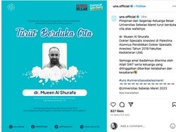 UNS Solo Berduka Atas Wafatnya Dokter Mueen Al Shurafa di Palestina