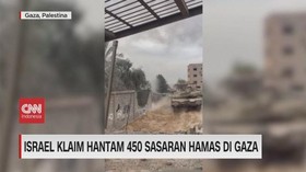 VIDEO: Israel Klaim Hantam 450 Sasaran Hamas di Gaza
