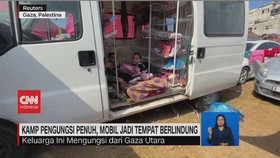 VIDEO: Kamp Pengungsi Penuh, Mobil Jadi Tempat Berlindung