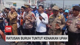 VIDEO: Ratusan Buruh Tuntut Kenaikan Upah