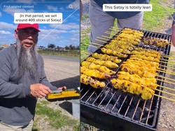 Suami-Istri Asal Malaysia Jualan Sate di Australia, Satenya Dipuji Paling Enak