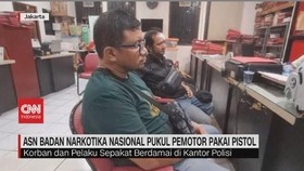 VIDEO: ASN Badan Narkotika Nasional Pukul Pemotor Pakai Pistol