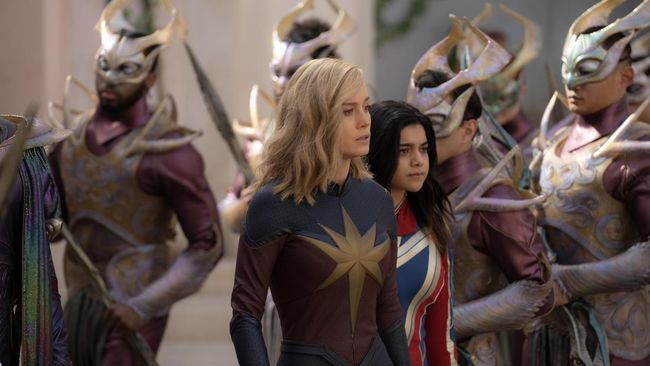 Review kritikus terhadap The Marvels terbelah. Film yang tampilkan trio baru semesta MCU itu raih skor 59 persen dari 131 ulasan.