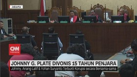 VIDEO: Johnny G. Plate Divonis 15 Tahun Penjara