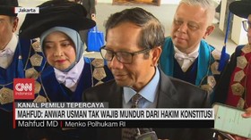 VIDEO: Mahfud: Anwar Usman Tak Wajib Mundur Dari Hakim Konstitusi