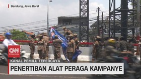 VIDEO: Penertiban Alat Peraga Kampanye