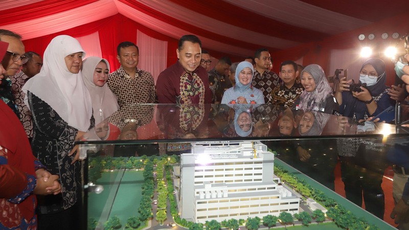 Pemerintah Kota Surabaya mulai melakukan pembangunan fisik Rumah Sakit Umum Daerah (RSUD) Surabaya Timur pada Kamis (5/11)