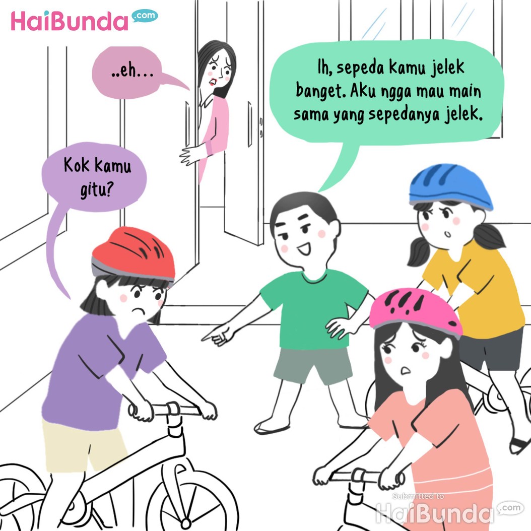 Komik Bunda&colon; Kakak Dibelain Geng Sepeda&comma; Uhuy&excl;