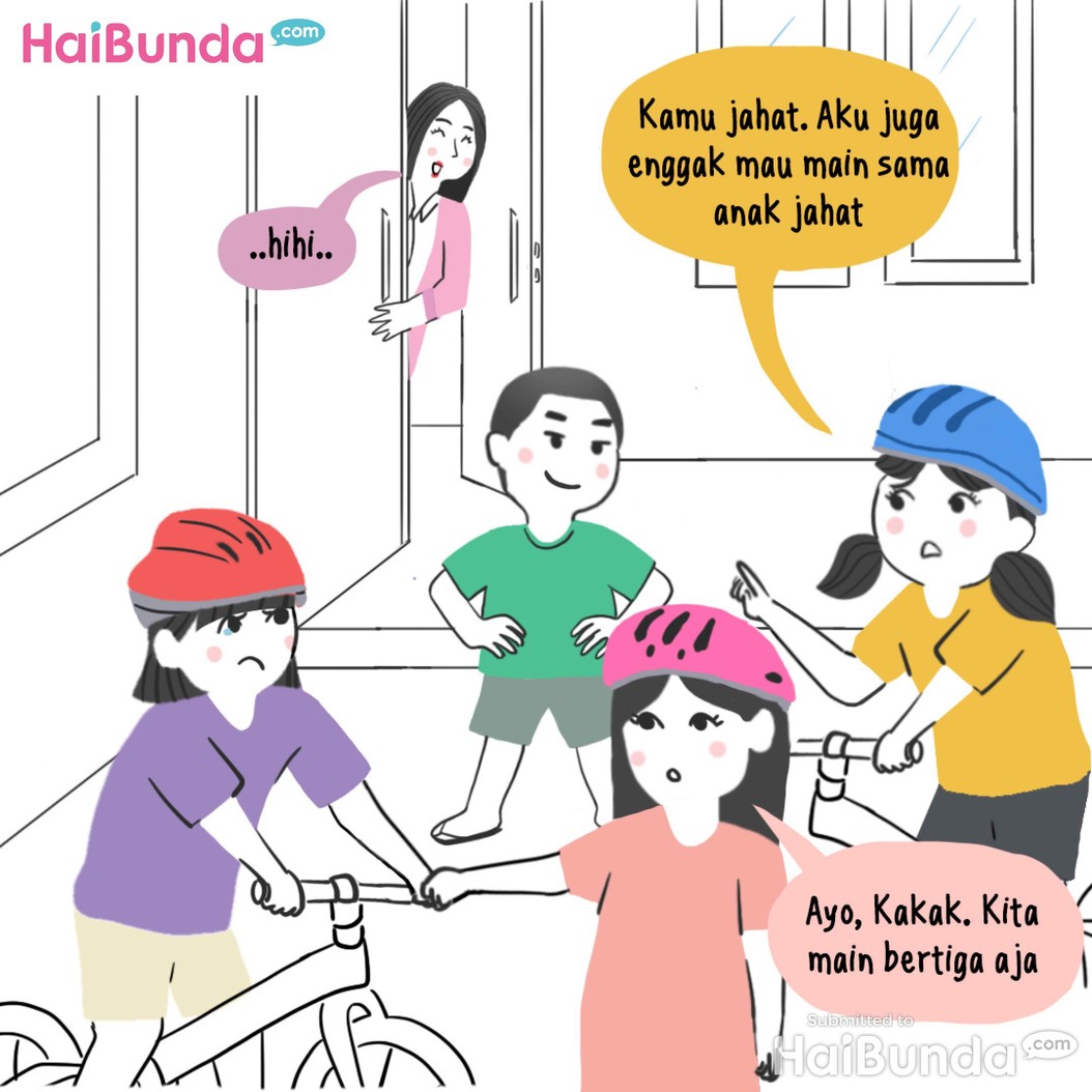Komik Bunda&colon; Kakak Dibelain Geng Sepeda&comma; Uhuy&excl;