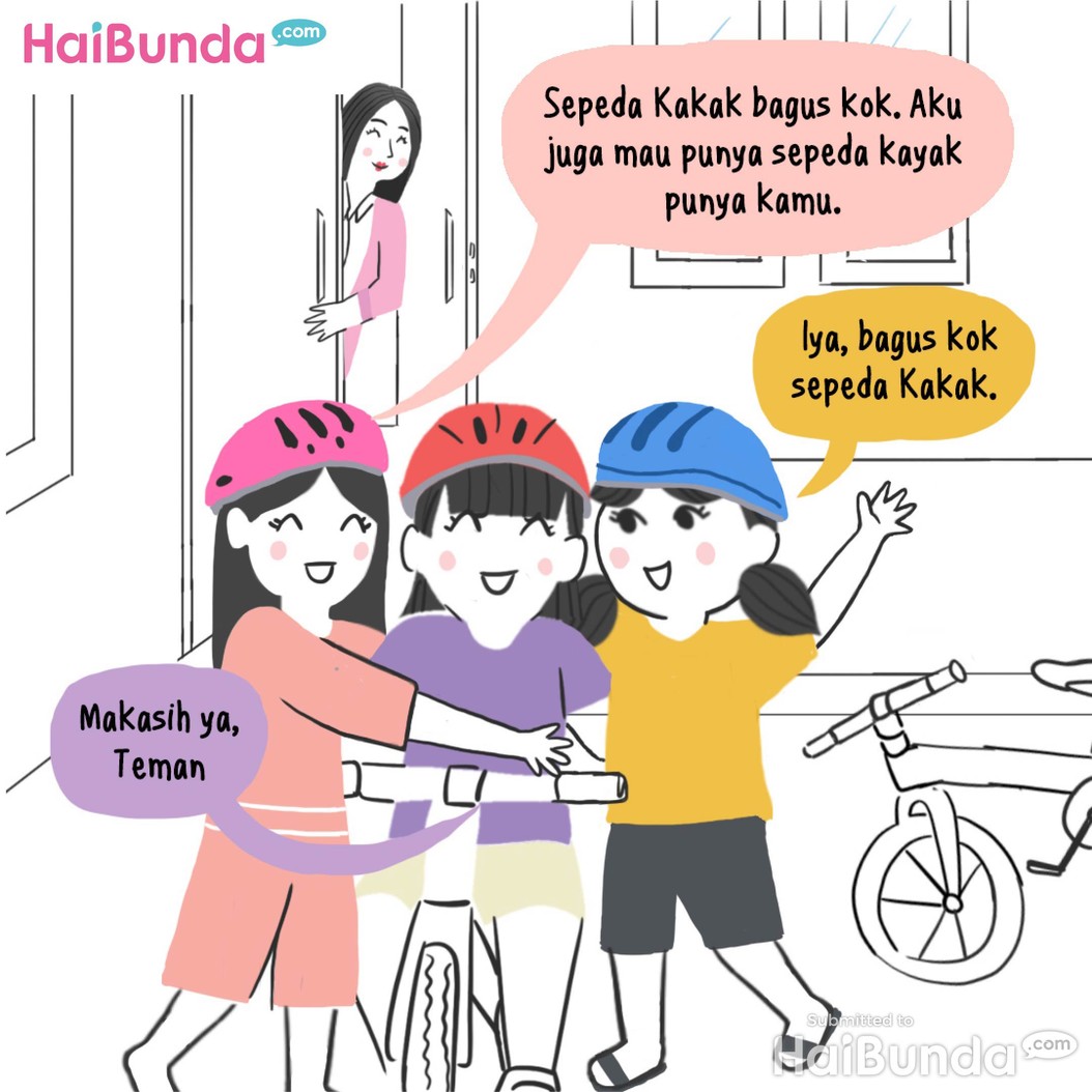 Komik Bunda&colon; Kakak Dibelain Geng Sepeda&comma; Uhuy&excl;