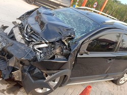 Sopir Livina Ngebut Seruduk Gran Max di GT Prabumulih Meninggal