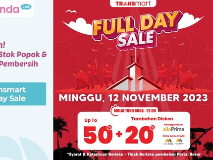 Kuy Bun! Hari Ini Stok Popok & Produk Pembersih Rumah di Transmart Full Day Sale
