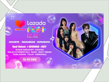 Lazada 11.11: Diskon Spesial untuk Nonton Red Velvet dan SHINee's KEY di Konser Musik Lazada Fest 12.12