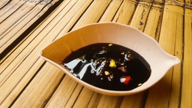Indonesian chili soy sauce named sambal kecap