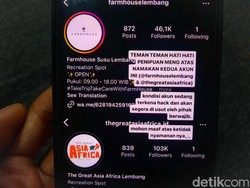 Waduh, Akun IG Dua Tempat Wisata di Lembang Diretas, Pelaku Minta Uang!
