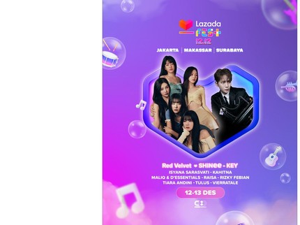 Konser Lazada Fest 12.12 Hadirkan Red Velvet dan SHINee KEY, Tiket Dijual Hari Ini!