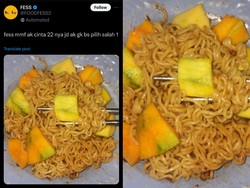 Muncul Lagi Sekte Baru Makan Mie, Kini Pakai Topping Mangga yang Nyeleneh