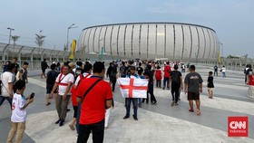 Viral Genangan Air di Halaman JIS, Penonton Pulang Nyeker