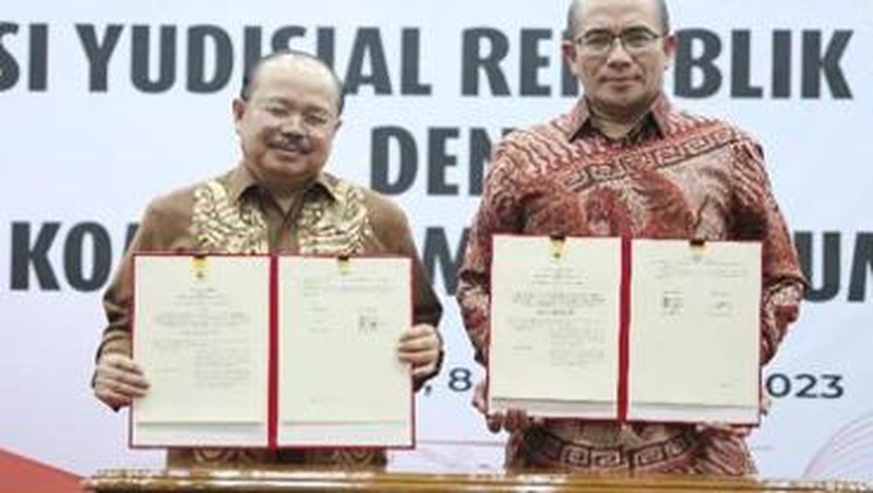 Komisi Pemilihan Umum (KPU) dan Komisi Yudisial (KY) menjalin kerja sama terkait sinergisitas pelaksanaan wewenang dan tugas