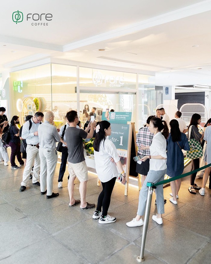 Fore Coffee membuka gerai pertama di Singapura