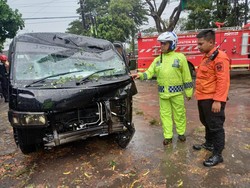 Pohon Tumbang Timpa Pikap di Ring Road Selatan Jogja, Lalin Sempat Macet