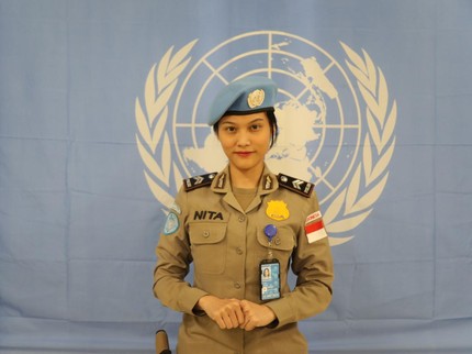 Bangga! Brigadir Renita Raih Penghargaan Petugas Polisi Wanita Terbaik 2023 dari PBB