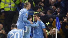 FOTO: Chelsea vs Man City di Liga Inggris Diwarnai Hujan Gol