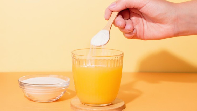 Ilustrasi minuman kolagen