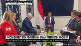 VIDEO: Jokowi Sambut Baik Penambahan Saham Freeport Di Indonesia