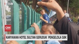 VIDEO: Karyawan Hotel Sultan Geruduk Pengelola GBK