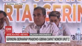 VIDEO: Gerindra Berharap Prabowo-Gibran Dapat Nomor Urut 2