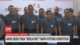 VIDEO: Anies Sebut Bisa 'Berlayar' Tanpa Potong Konstitusi