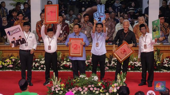 Menegangkan! Momen 3 Paslon Ambil Undian Nomor Urut Pilpres