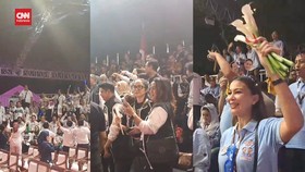VIDEO: Adu Yel Para Pendukung Paslon Jelang Undian No Urut di KPU