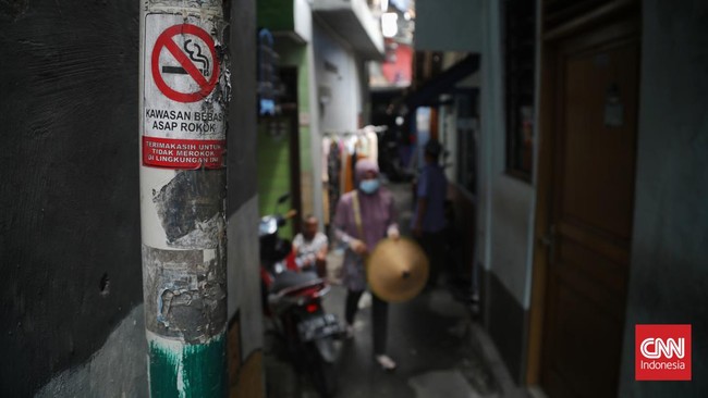 FOTO: Ini Potret Kampung Bebas Rokok di Jakarta