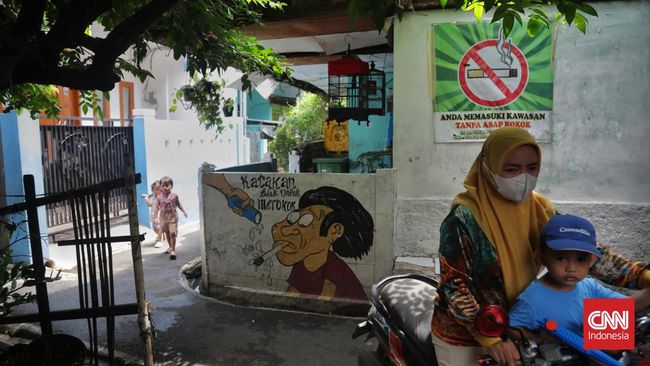 FOTO: Ini Potret Kampung Bebas Rokok di Jakarta