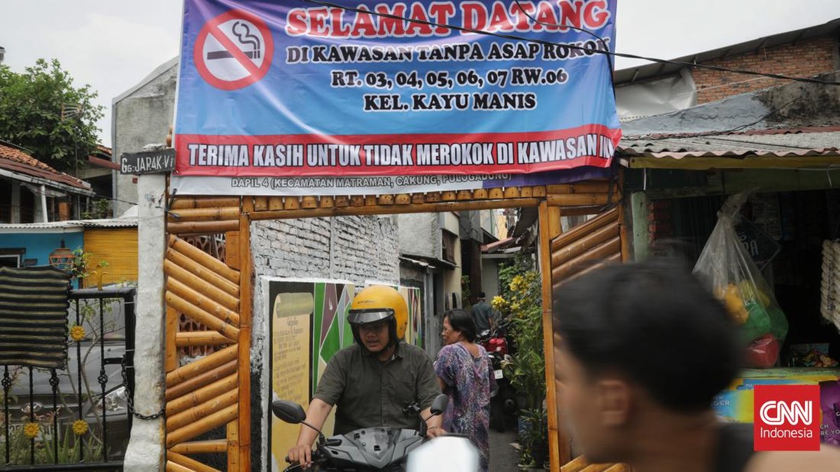 FOTO: Ini Potret Kampung Bebas Rokok di Jakarta