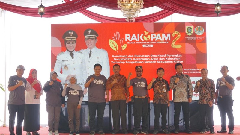 Dinas Lingkungan Hidup (DLH) Kabupaten Klaten mengelar rapat koordinasi dan pameran (Rakopam) II tahun 2023.