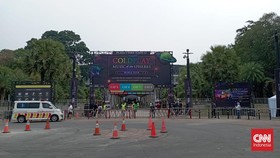 Kompleks GBK Steril Kendaraan Jelang Konser Coldplay di Jakarta