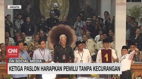 VIDEO: Ketiga Paslon Harapkan Pemilu Tanpa Kecurangan