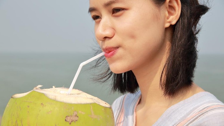 Ilustrasi Air Kelapa Hijau Ilustrasi Kelapa Hijau