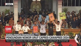 VIDEO: Pengambilan Nomor Urut Pasangan Capres & Cawapres 2024