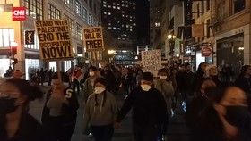 VIDEO: Ribuan Orang Unjuk Rasa Bela Palestina di San Francisco