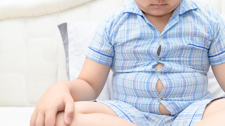Ilustrasi Anak Obesitas