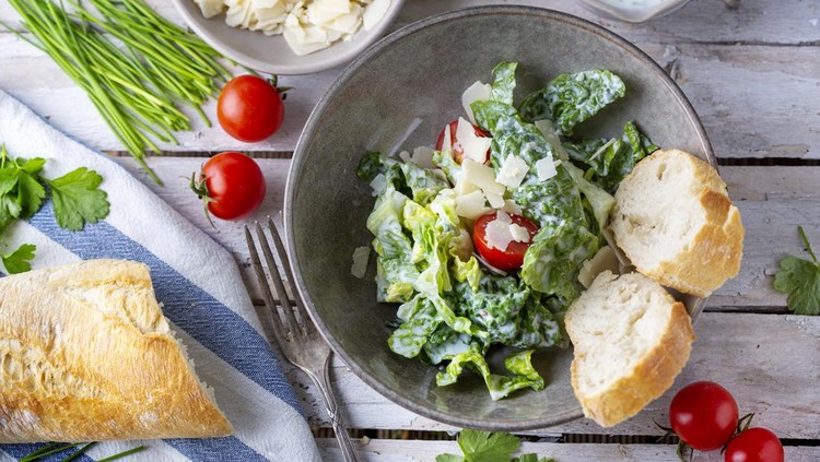 Ilustrasi salad sayuran