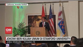 VIDEO: Jokowi Beri Kuliah Umum Di Stanford University