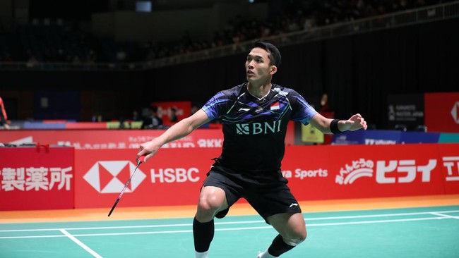 Cedera, Jonatan Christie Mundur dari China Masters 2023 Tunggal putra Indonesia Jonatan Christie memutuskan mundur dari China Masters 2023 yang akan berlangsung di Shenzhen Bay Gymnasium, China, 21-26 November.