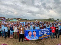 Paguyuban Becak Motor di Jateng Dukung Prabowo-Gibran pada Pilpres 2024