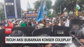 VIDEO: Ricuh Aksi Bubarkan Konser Coldplay