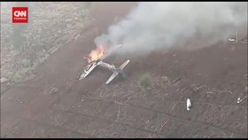 VIDEO: Penampakan Pesawat TNI AU Jatuh di Pasuruan